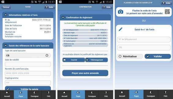 Nous sommes en 2015 et il est enfin possible de payer ses amendes via une application mobile en France