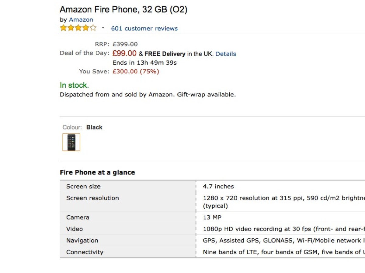 Amazon Fire Phone : même les Anglais veulent s'en débarrasser