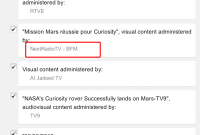 BFM TV et France 24 aussi s'approprient le contenu de la NASA