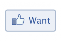 Facebook planche sur un bouton