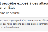 Google prévient de la possibilité d'attaques "commanditées par un Etat"