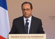 François Hollande présente les débuts de la Grande École du Numérique