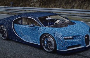 Lego construit une Bugatti Chiron grandeur nature sans aucune colle, et elle roule !
