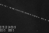 Regardez les satellites Starlink de SpaceX en train d'orbiter autour de la Terre
