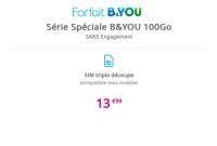 Derniers jours pour profiter du forfait B&You 100 Go à 13,99 €/mois