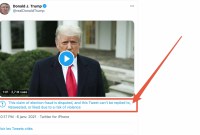 Invasion du Capitole : Twitter bride des tweets de Trump à cause d'un «...