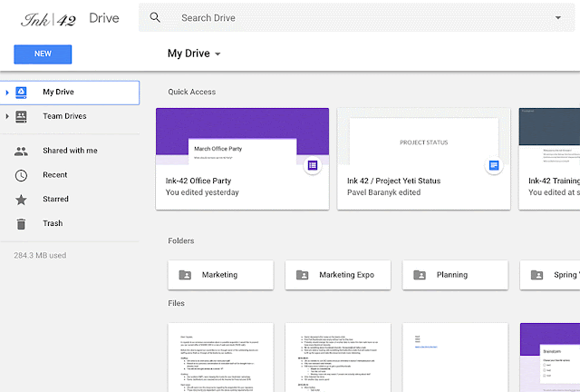 Après Gmail, Google Drive change lui aussi de design