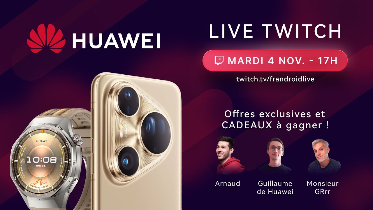 LIVE HUAWEI : découvrez les nouveautés et remportez-les. #ad