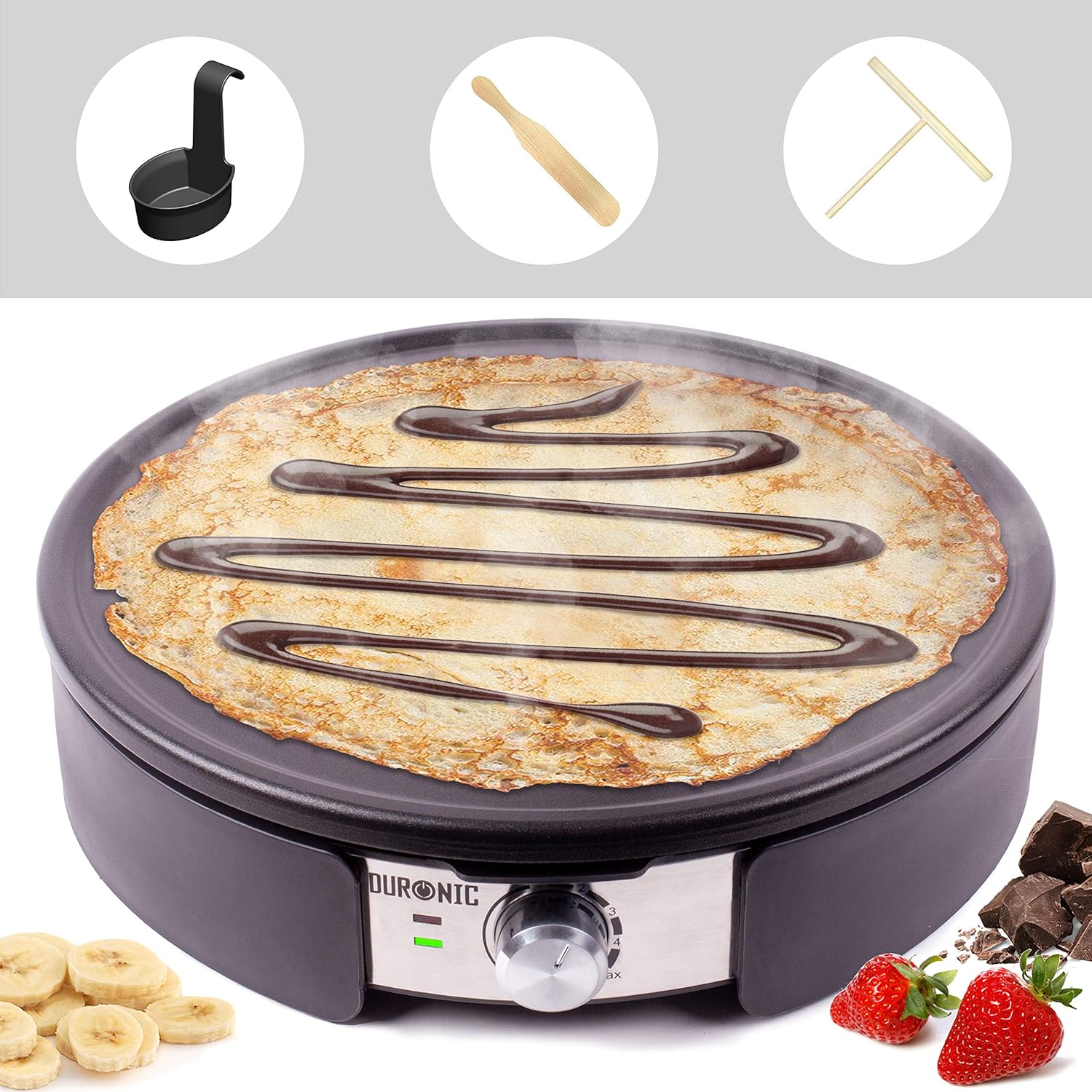 Duronic PM152 Crêpière électrique, 54,99€