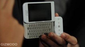 Des photos du T-Mobile G1 lors de la conférence HTC