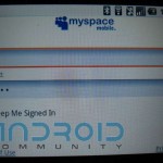 MySpace Mobile sur Android