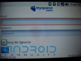 MySpace Mobile sur Android