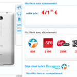 Le HTC Hero à partir de 89 euros chez PhoneAndPhone