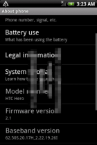 Un mystérieux firmware 2.1 pour le HTC Hero ?