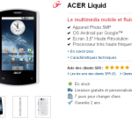 Acer Liquid disponible chez SFR