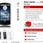 Acer Liquid re-disponible chez Virgin Mobile à partir de 19 euros grâce à FrAndroid