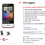 HTC Legend disponible chez SFR à partir de 79 euros