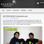 FrAndroid interviewé par Alcatel
