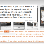 (MàJ) HTC Hero : La mise à jour 2.1 serait pour bientôt ?