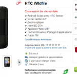 Le HTC Wildfire sous Android disponible chez SFR