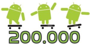 200 000 androphones activés par jour !
