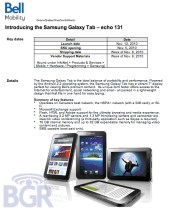 La Samsung Galaxy Tab débarque chez Bell le 12 novembre