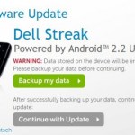 Dell Streak : Le déploiement de FroYo (2.2) débutera fin novembre en Angleterre