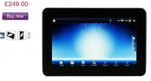 La tablette Advent Vega de 10.1″, Tegra 2 et Android 2.2 à 293 euros !