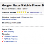 Le Nexus S en vente chez Best Buy