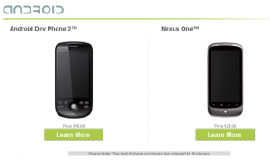« Nexus », le nom commercial de « DevPhone » ?