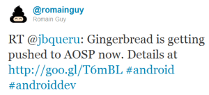 Le code source d’Android Gingerbread (2.3) est disponible ! (màj)