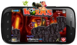 Le jeu Worms est disponible sur l’Android Market