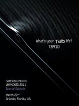 Samsung tease sa Galaxy Tab 8.9 pour le 22 mars