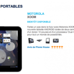 La Motorola Xoom 3G sera vendue 599€ chez The Phone House