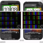 Comparaison des écrans des Desire HD (LCD) et Incredible S (sLCD)
