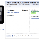 Canada : La Motorola Xoom WiFi déjà en vente / Le Nexus S dès demain