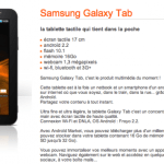 La Samsung Galaxy Tab 7 pouces est à partir de 49€ chez Orange et même 299€ sans engagement !