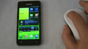 Une souris Bluetooth compatible avec le Samsung Galaxy S II et les tablettes sous Android 3.1
