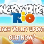 Mise à jour d’Angry Birds Rio avec de nouveaux niveaux : ils font du beach volley !