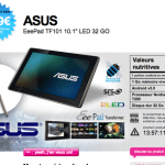 Qoqa : vente flash sur l’Asus Transformer 32 Go