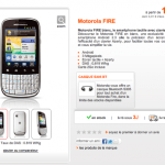 Le Motorola Fire est maintenant disponible chez Orange