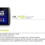 L’Archos 80 G9 de 8Go est maintenant à la vente !