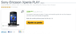 Sony Ericsson Xperia Play : A 229 euros chez Expansys et Lode Runner en exclusivité