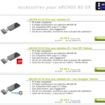Les clés 3G pour les Archos Gen9 sont à présent disponibles