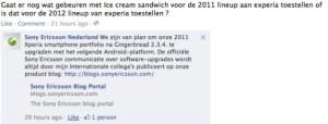 Sony Ericsson apportera Ice Cream Sandwich à sa gamme Xperia