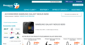 Samsung Galaxy Nexus I9250 : Bouygues Telecom ? SFR ?