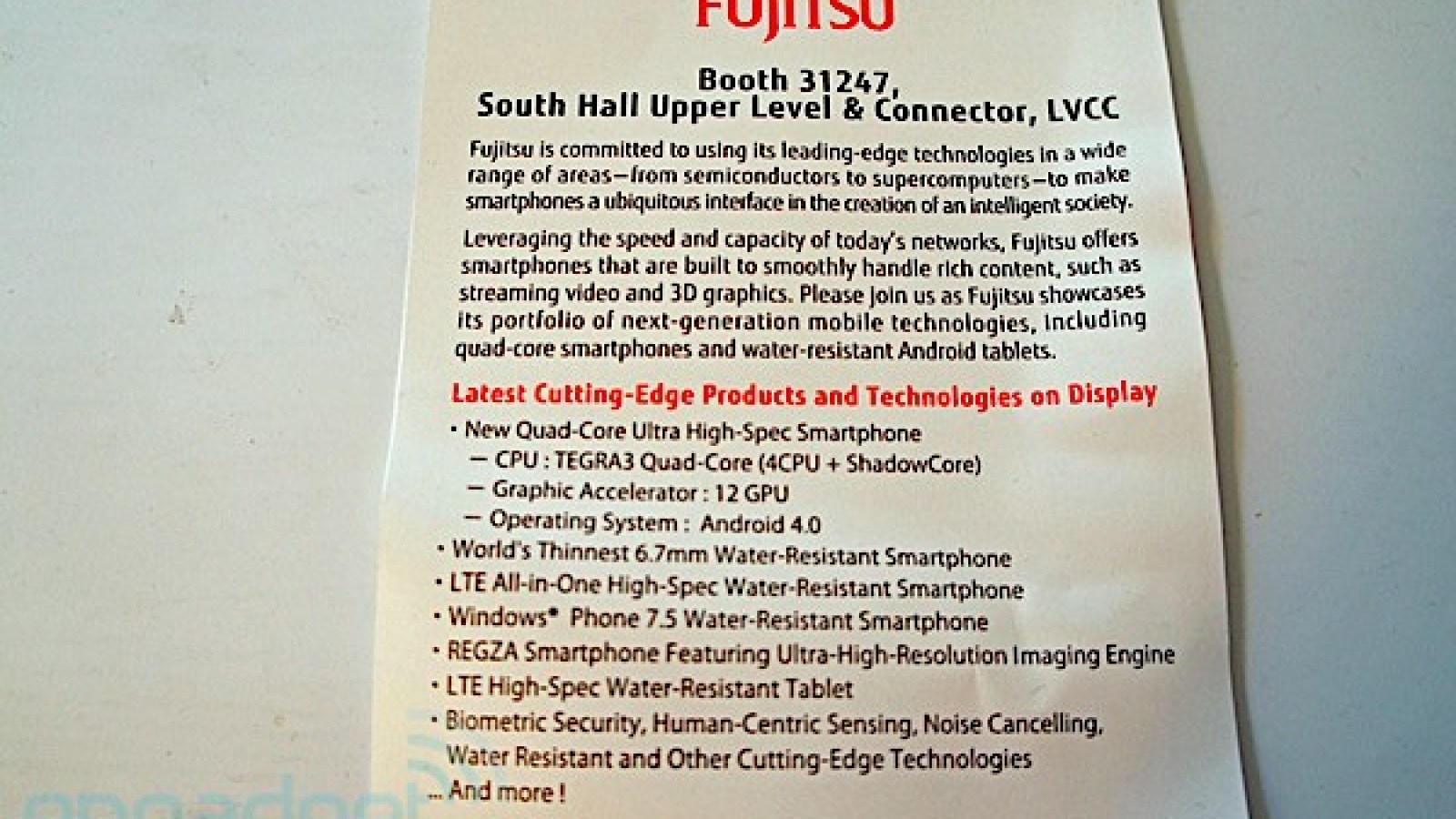 Fujitsu préparerait son smartphone quad-core sous Android ICS — Frandroid