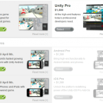 Les licences Unity 3D Basic Android et iOS disponibles gratuitement jusqu’au 8 avril 2012