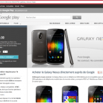 Le Galaxy Nexus est en vente sur le Play Store US