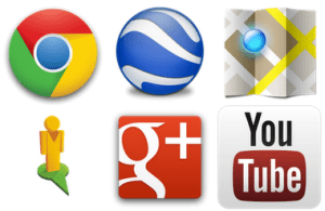 Les applications Google Chrome, Google Earth, Google+, Google Maps, Street View, et YouTube sont mises à jour